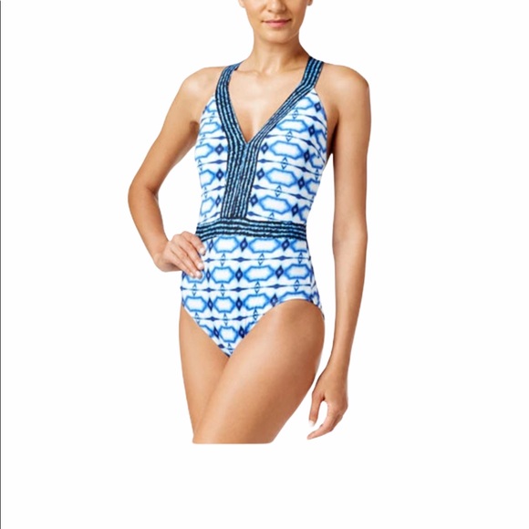 Michael Michael Kors One Piece Swimsuit Plus Size - Picture 9 of 11